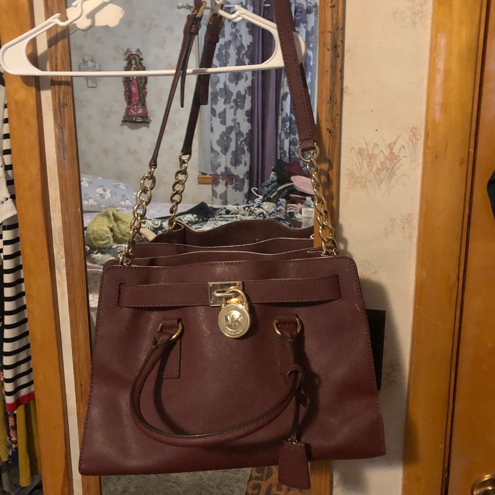 Burgundy Hamilton MK PURSE
